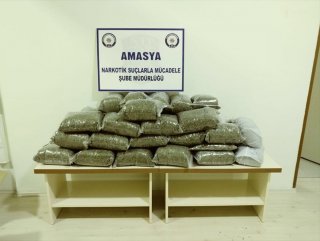 Amasya’da 21 kilo uyuşturucu ele geçti