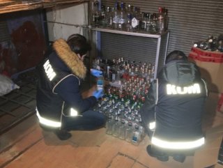 İstanbul’da binlerce şişe sahte içki ele geçirildi