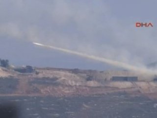 Afrin’deki YPG hedeflerinin vurulduğu an