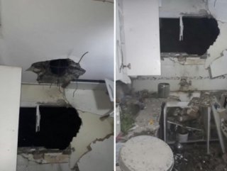 Suriye’den atılan roket evin tavanını deldi
