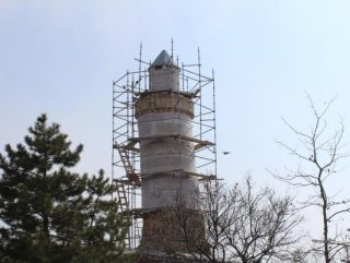 Ulu Cami’nin minaresi restore ediliyor