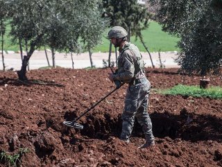 Afrin’de bugüne kadar 95 adet mayın ve patlayıcı imha edildi