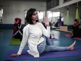 Gazze’de yoga merkezi açıldı