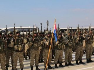 Komandolar, kurban kesilerek Şırnak’tan Afrin’e uğurlandı
