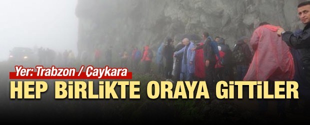 Trabzon’da dünyanın en tehlikeli yolunda doğa yürüyüşü