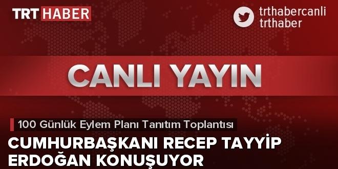 Cumhurbaşkanı Erdoğan “100 Günlük Eylem Planı”nı açıklıyor