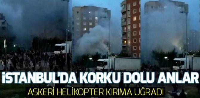 İstanbul’da askeri helikopter düştü