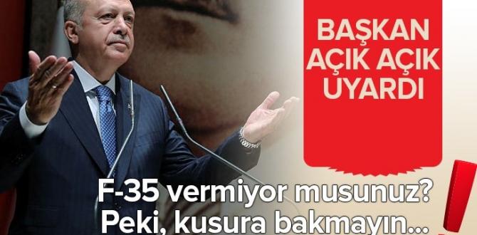 Başkan Erdoğan’dan son dakika F-35 açıklaması: Vermiyor musunuz? Biz de o zaman…