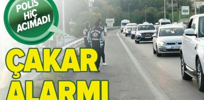 İstanbul’da çakarlı araç denetimi! Para cezası kesildi