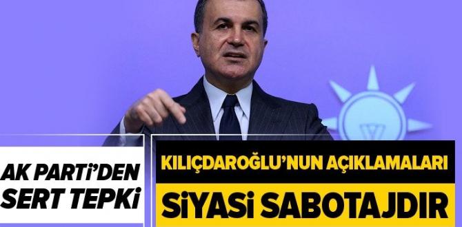 AK Parti Sözcüsü Ömer Çelik’ten Kemal Kılıçdaroğlu’na sert tepki