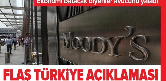 Kredi derecelendirme kuruluşu Moody’s: Türkiye’nin ekonomisi toparlanıyor