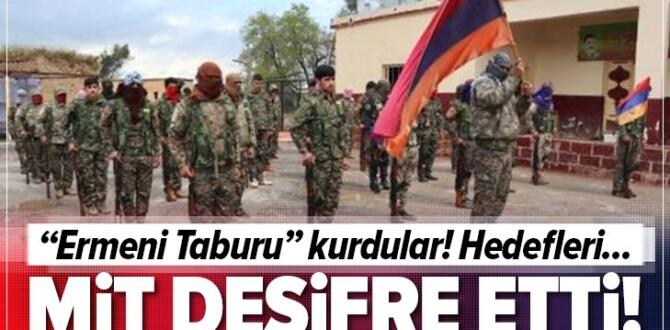 MİT deşifre etti! PKK/YPG’li teröristler “Ermeni Taburu” kurdu.