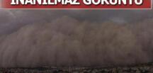 Son dakika: Ankara’da inanılmaz görüntü! Kum fırtınası bir ilçeyi kapladı…