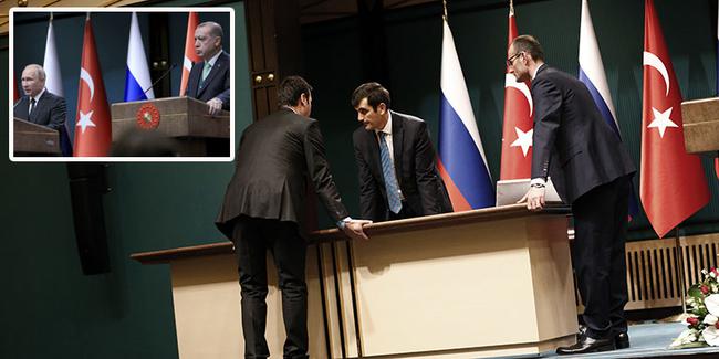 Erdoğan-Putin toplantısı öncesinde kaldırılan o masanın sırrı çözüldü