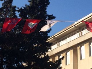 Malkara’da CHP ve HDP bayrağı yan yana görüntülendi