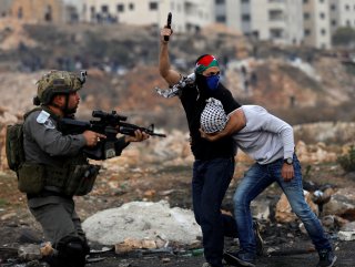 Ramallah’ta dikkat çeken kare