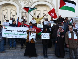 Tunus’ta ’İsrail’le normalleşmeyelim’ protestoları