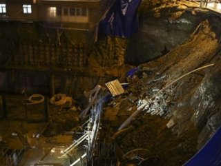 Ankara’daki toprak kayması su borusunu patlattı