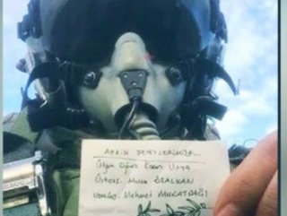 F-16 pilotundan Zeytin Dalı mesajı