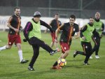 Galatasaray teknik heyeti ile gazeteciler maç yaptı