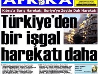 Kuzey Kıbrıs gazetesinden küstah Afrin haberi