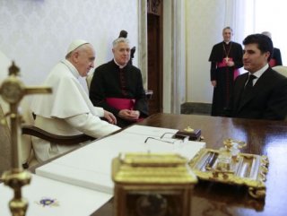 Neçirvan Barzani Vatikan’da Papa ile görüştü