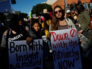 Trump karşıtı kadınlar protesto düzenledi