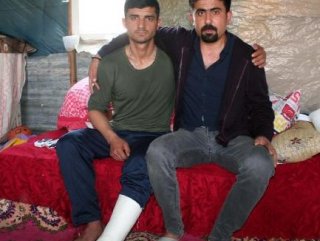Afrin’de ayağı kırılan askeri, gazi ağabeyi karşıladı