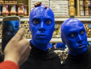 Blue Man Group İstanbul sokaklarında