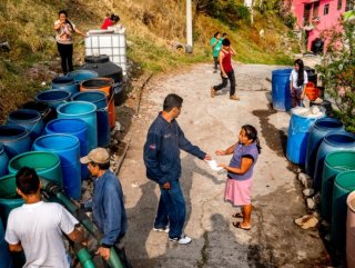 Mexico City’de kadınlar su idaresine el koydu