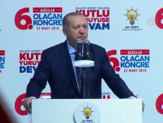 Cumhurbaşkanı Erdoğan AK Parti İlçe Kongresi’nde