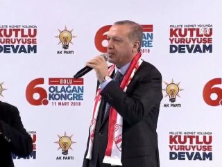 Erdoğan Bolu’da AK Parti 6. Olağan Kongresi’nde