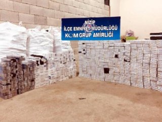 Gaziantep’te 5 bin paket kaçak sigara ele geçirildi