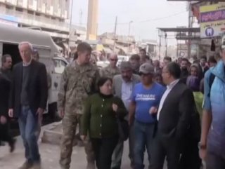 US commanders visited Manbij city centre