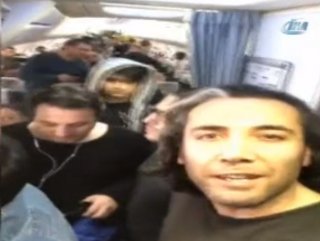 Uçak pisti pas geçince yolcular fenalaştı
