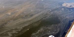 İzmit Körfezi&rsquo;nde gemiden bırakılan atıkla sahil kirlendi