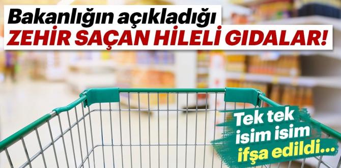 İşte bakanlığın açıkladığı zehir saçan hileli ürünler…
