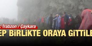 Trabzon’da dünyanın en tehlikeli yolunda doğa yürüyüşü