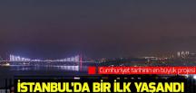 İstanbul’da bir ilk yaşandı! Çamlıca Camii’nin minareleri aydınlatıldı.