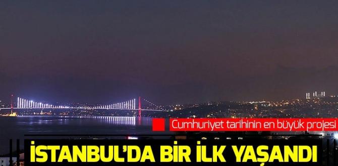 İstanbul’da bir ilk yaşandı! Çamlıca Camii’nin minareleri aydınlatıldı.