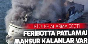 Baltık Denizi’nde feribotta yangın çıktı