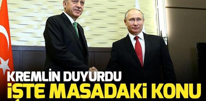 Başkan Erdoğan ile Putin, Suriye konusunu görüşecek