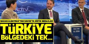Son dakika: Bakan Berat Albayrak’tan Davos’ta flaş mesajl