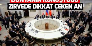 Erdoğan, Putin ve Ruhani zirvesinden kareler