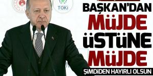 Son dakika Başkan Erdoğan’dan canlı yayında müjde üstüne müjde!
