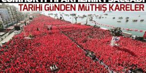 Cumhur İttifakı İzmir’i salladı! İzmirliler Gündoğdu Meydanı’nı hınca hınç doldurdu