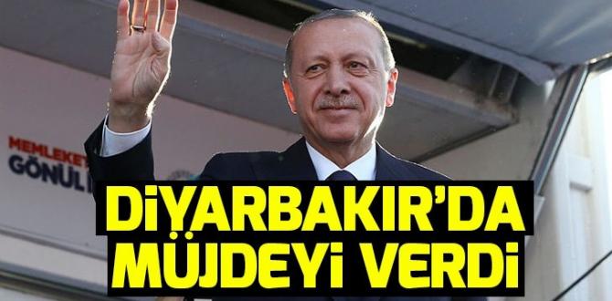 Son dakika! Başkan Erdoğan’dan Diyarbakır’da müjde