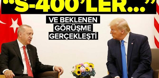 Son dakika: Başkan Erdoğan ile ABD Başkanı Trump bir araya geldi.