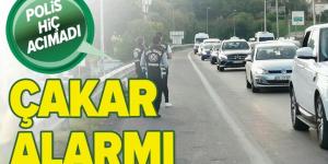 İstanbul’da çakarlı araç denetimi! Para cezası kesildi