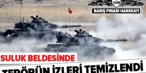 Barış Pınarı Harekatı’nda Tel Abyad ilçesinin Suluk beldesi terörden temizlendi.